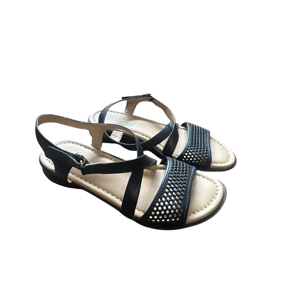 Naturalizer Women's Black Leather Comfort Dress Sandals‎ Size 9.5M